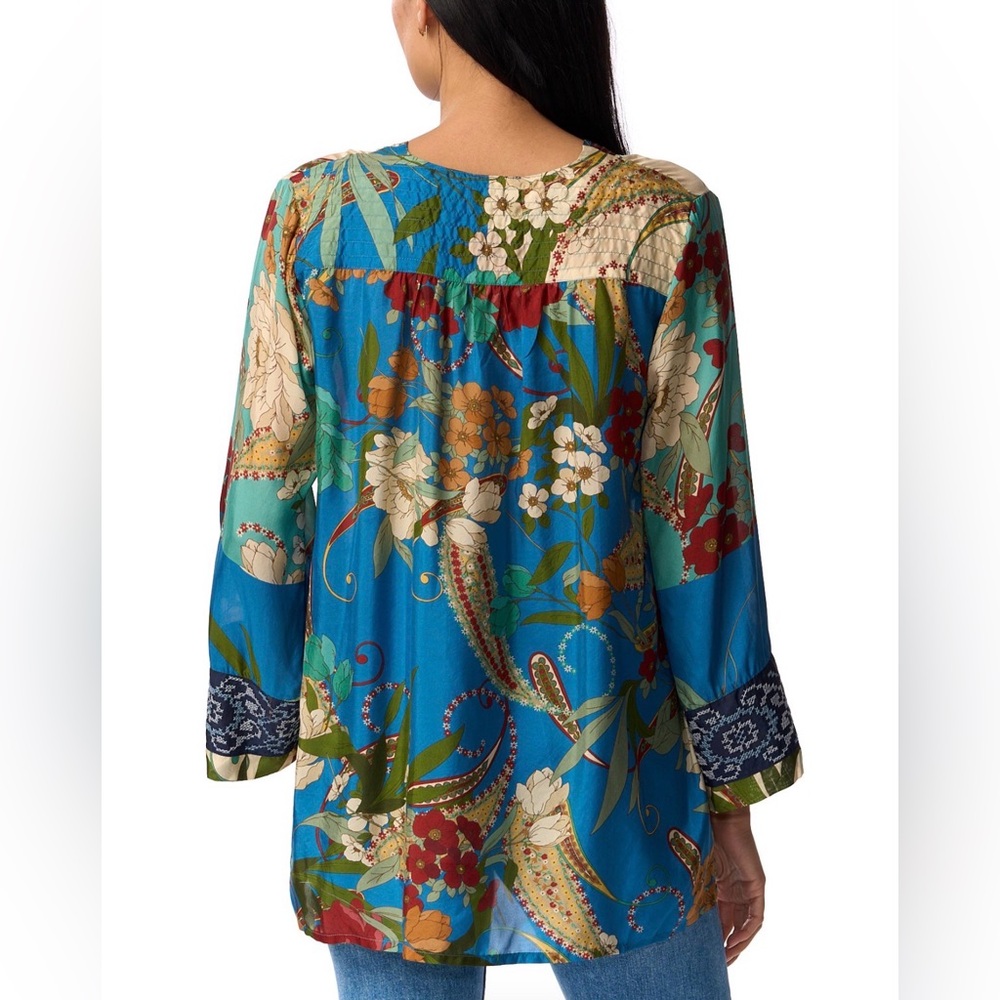 Johnny Was Teebee Robi Long Sleeve Embroidered Blouse Size S - Picture 3 of 11